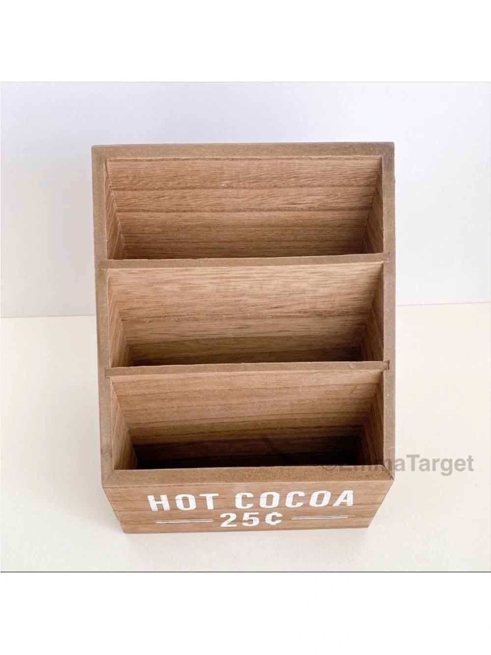 Target Bullseye Playground Christmas 2022 Wood Storage Box Hot Cocoa